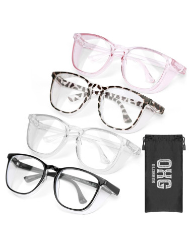 Gafas de Seguridad OXG Antivaho 4 Paquete Bloqueo Luz Azul