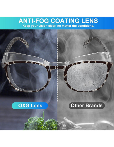 Gafas de Seguridad OXG Antivaho 4 Paquete Bloqueo Luz Azul Gafas de Seguridad OXG Antivaho 4 Paquete Bloqueo Luz Azul