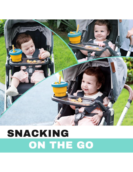 Bandeja de Snack UPPAbaby con Portavasos y Tazón Rehundido Bandeja de Snack UPPAbaby con Portavasos y Tazón Rehundido