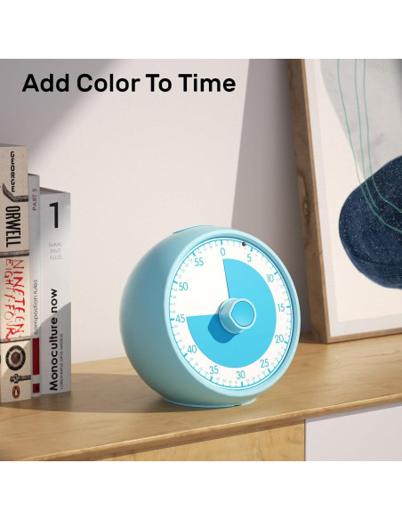 Temporizador Visual Conchstar 60 Minutos para Niños Azul Temporizador Visual Conchstar 60 Minutos para Niños Azul