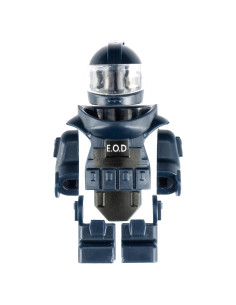 Figuras de Soldados MaozyHomie Traje Desactivación Bombas Azul