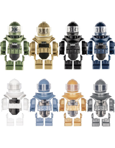 Figuras de Soldados MaozyHomie Traje Desactivación Bombas Azul
