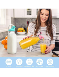 Tapa dispensadora de leche SOPHICO 48 mm silicona a prueba de fugas (6 unidades) 2
