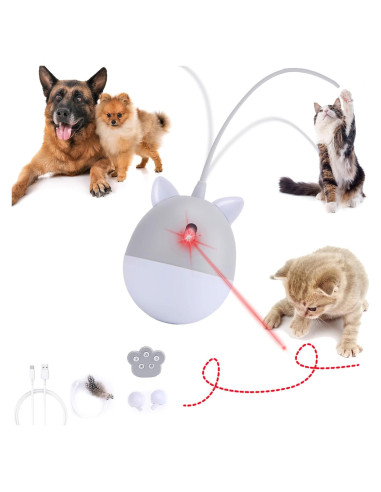 Juguete Lásers Automático Interactivo para Gatos Genérico Gris