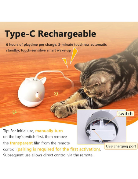 Juguete Lásers Automático Interactivo para Gatos Genérico Gris Juguete Lásers Automático Interactivo para Gatos Genérico Gris
