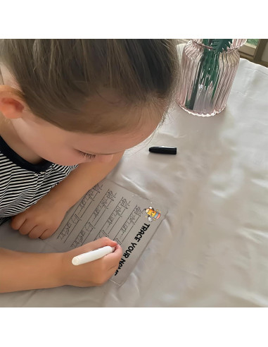 Tablero Acrílico A4 Personalizado para Trazado de Nombres