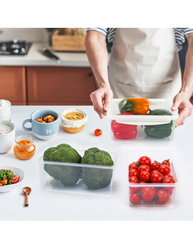Contenedores de Almacenamiento de Alimentos Shantou 2 Pcs M+L