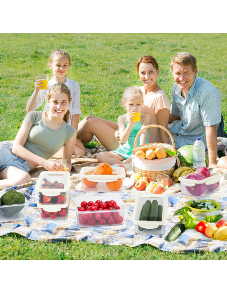 Contenedores de Almacenamiento de Alimentos Shantou 2 Pcs M+L Contenedores de Almacenamiento de Alimentos Shantou 2 Pcs M+L