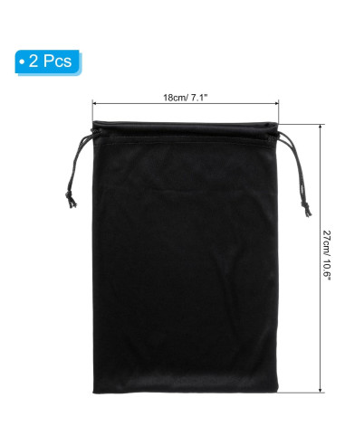 Bolsa de Gafas de Esquí PATIKIL Microfibra 18x27cm 2 Unidades