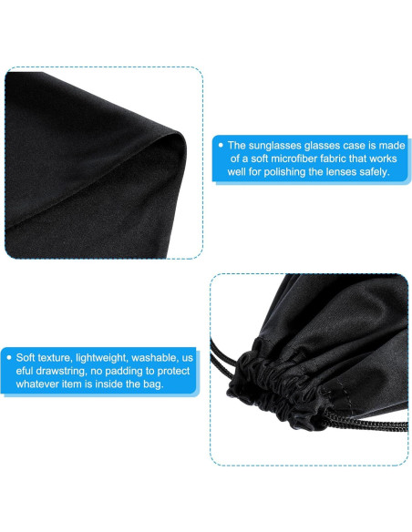 Bolsa de Gafas de Esquí PATIKIL Microfibra 18x27cm 2 Unidades Bolsa de Gafas de Esquí PATIKIL Microfibra 18x27cm 2 Unidades