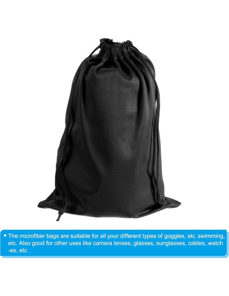 Bolsa de Gafas de Esquí PATIKIL Microfibra 18x27cm 2 Unidades Bolsa de Gafas de Esquí PATIKIL Microfibra 18x27cm 2 Unidades