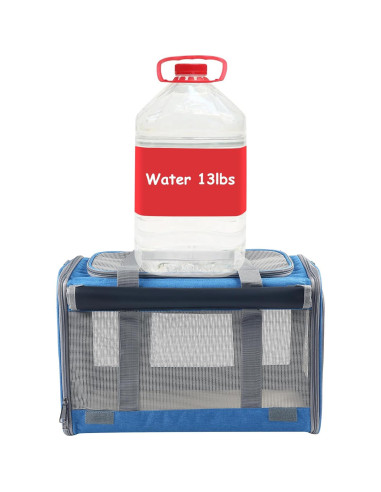 Transportadora de Mascotas Grande SGZN Azul 47x30x30cm