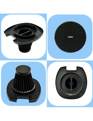 Paquete de 4 Filtros HEPA y Espuma Aolleteau para Aspiradora EV1416