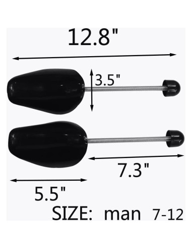 Formador de Zapatos Plástico Ajustable para Hombres - 1 Par