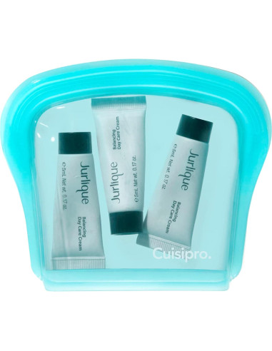 Set de 2 Bolsas de Silicona Reutilizables Cuisipro 191g Aqua