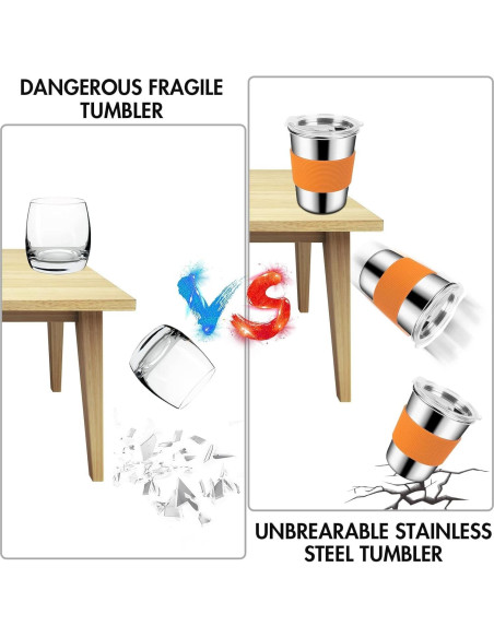 Tazas de Acero Inoxidable Yummy Sam 8oz para Niños - A Prueba de Derrames Tazas de Acero Inoxidable Yummy Sam 8oz para Niños - A Prueba de Derrames