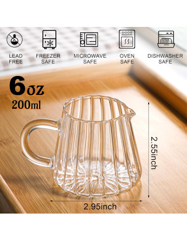 Juego de 2 Jarras de Vidrio Loscarol 170g - Elegante para Café y Té