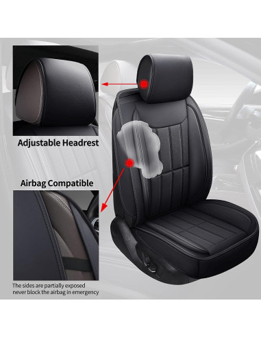 Fundas de Asiento SPEED TREND ST-003 Negro Cuero PU Premium