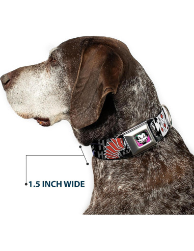 Collar de Perro Buckle-Down Joker 2.54 cm Ajustable 22.86-38.1 cm