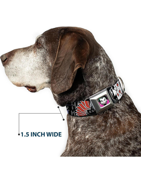 Collar de Perro Buckle-Down Joker 2.54 cm Ajustable 22.86-38.1 cm Collar de Perro Buckle-Down Joker 2.54 cm Ajustable 22.86-38.1 cm
