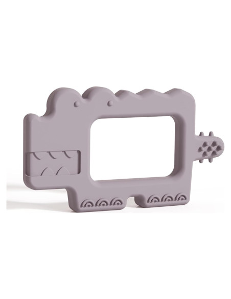 Juguete de Dentición Moonkie Cocodrilo Púrpura Silicona BPA Libre Juguete de Dentición Moonkie Cocodrilo Púrpura Silicona BPA Libre