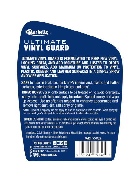 Guardia Vinílica Star Brite + Gel Spray Eliminador de Manchas Guardia Vinílica Star Brite + Gel Spray Eliminador de Manchas