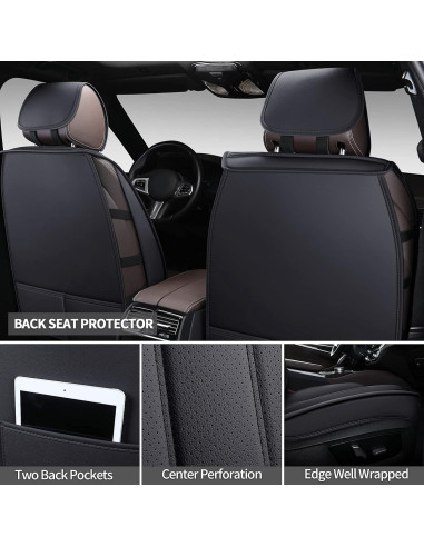 Fundas de Asiento SPEED TREND ST-003 Negro Cuero PU Premium