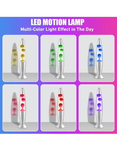 Lámpara LED Cambiante Dalavalampa 33 cm 7 Colores