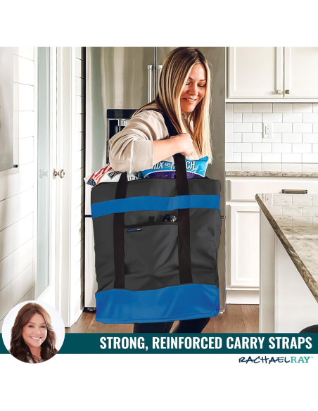 Bolsa Térmica Jumbo Rachael Ray 37.85L Aislada Negra Bolsa Térmica Jumbo Rachael Ray 37.85L Aislada Negra