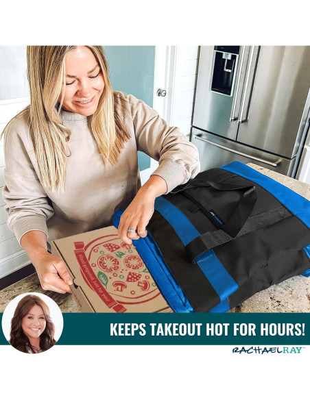 Bolsa Térmica Jumbo Rachael Ray 37.85L Aislada Negra Bolsa Térmica Jumbo Rachael Ray 37.85L Aislada Negra