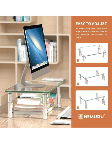Soporte para Monitor Hemudu Ajustable 3 Alturas 19.96 kg