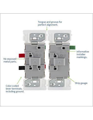 Interruptor de Palanca Leviton E5603-SW 15A Blanco