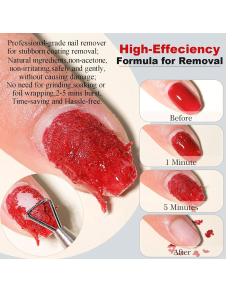 Removedor de Esmalte de Uñas en Gel LOUINSTIC 15ml Sin Acetona Removedor de Esmalte de Uñas en Gel LOUINSTIC 15ml Sin Acetona