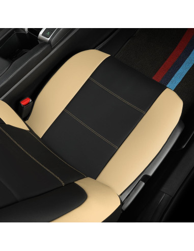 Funda de Asiento Delantero de Cuero GIANT PANDA Beige 2-Pack