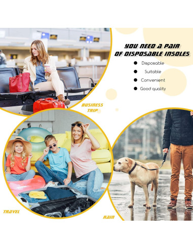 Forros Desechables para Zapatos Geyoga 24 Pares Transpirables