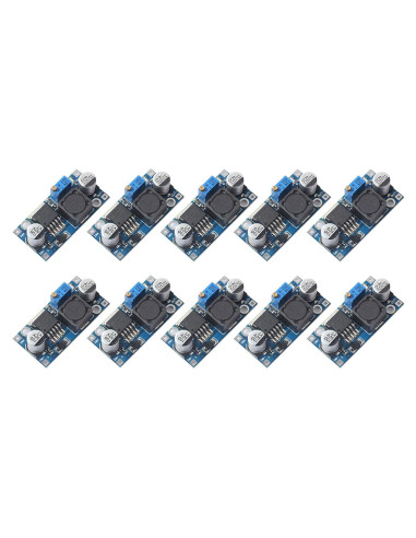 Reguladores de Voltaje DEVMO LM2596 Paquete de 10 Módulos DC-DC