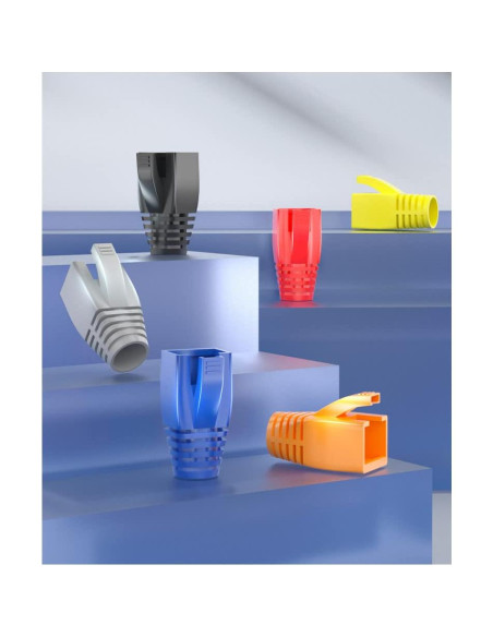 50 Piezas Botones de Alivio Tensión RJ45 VIVOCH Cat6 Cat7 Negro 50 Piezas Botones de Alivio Tensión RJ45 VIVOCH Cat6 Cat7 Negro