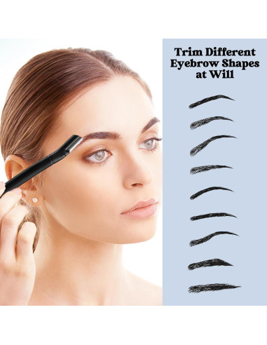 Juego de 6 Cuchillas para Cejas HFATMOS - Afeitadora Facial Negra
