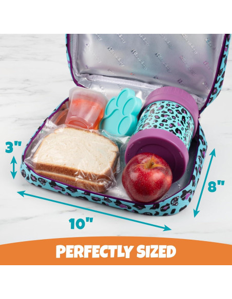 Bolsa de Almuerzo Térmica Bentology Pantera - Impermeable 25.4x20.3 cm Bolsa de Almuerzo Térmica Bentology Pantera - Impermeable 25.4x20.3 cm