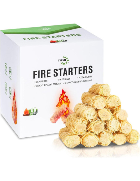 Encendedores de Fuego TIFMI - Kit 60 Piezas Resistente al Agua Encendedores de Fuego TIFMI - Kit 60 Piezas Resistente al Agua