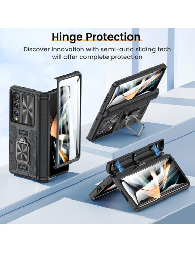 Funda VEGO para Samsung Galaxy Z Fold 4 5G - Negro con Soporte