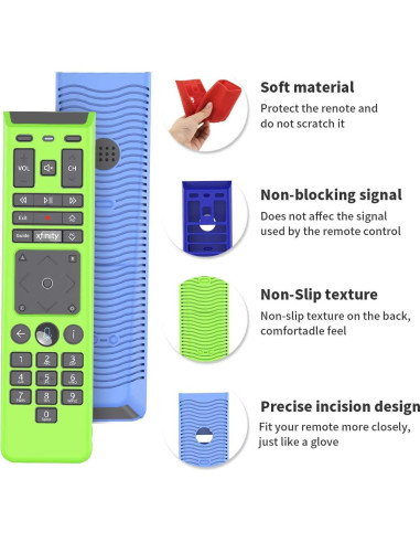 Funda de Control Remoto de Voz XR15 WQNIDE - Silicona Protectora