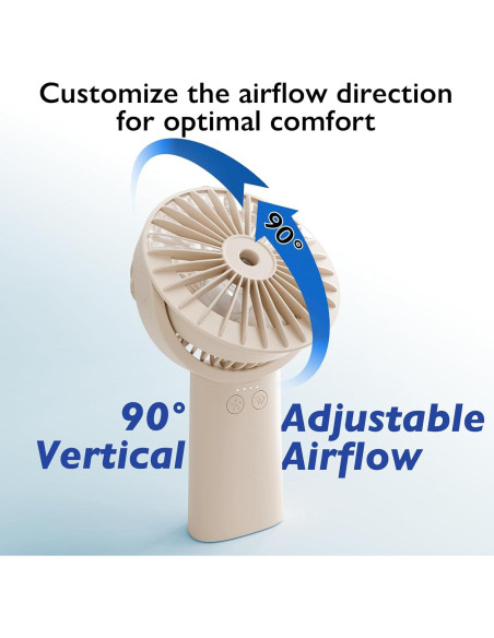 Ventilador de Nebulización Portátil HonHey F11 4000mAh Albaricoque Ventilador de Nebulización Portátil HonHey F11 4000mAh Albaricoque