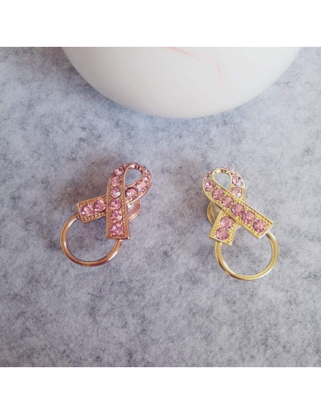 Broche Magnético Rosa Conciencia Cáncer de Mama NOUMANDA Broche Magnético Rosa Conciencia Cáncer de Mama NOUMANDA