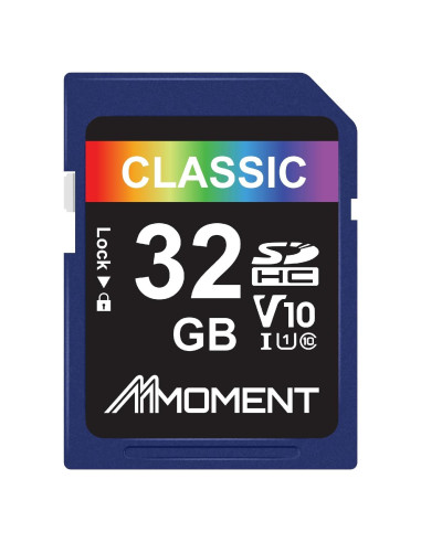 Tarjeta SD Moment 32GB UHS-I V10 Clase 10 97MB/s
