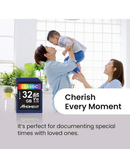 Tarjeta SD Moment 32GB UHS-I V10 Clase 10 97MB/s Tarjeta SD Moment 32GB UHS-I V10 Clase 10 97MB/s