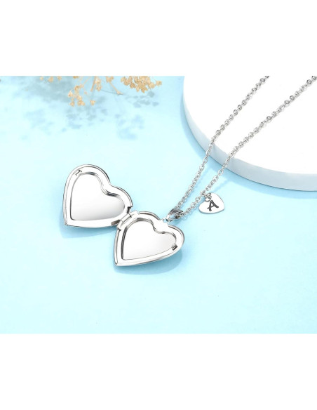 Collar Locket Inicial Unicornio YOUFENG 45cm Acero Inoxidable Collar Locket Inicial Unicornio YOUFENG 45cm Acero Inoxidable