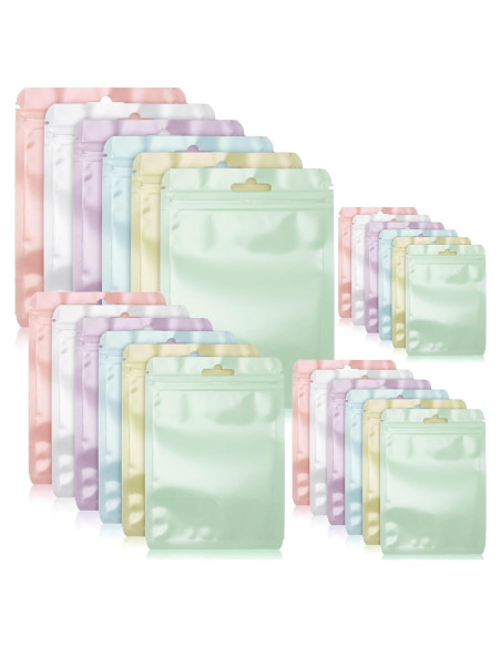 Bolsas Reutilizables Zonon 120 Pcs 3x4 a 6x9 cm Color Pastel Bolsas Reutilizables Zonon 120 Pcs 3x4 a 6x9 cm Color Pastel