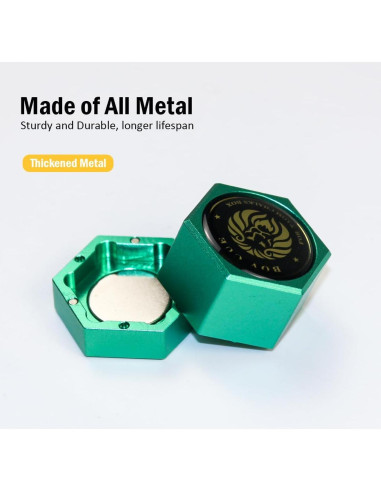 Soporte de Tiza Magnético YEUEK Hexagonal para Billar