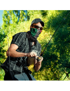 Bufanda Gaiter Escudo Águila Negra Sin Costuras UV 2